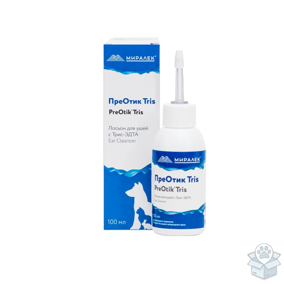 Миралек: Лосьон для ушей, Преотик TRIS, 100 мл