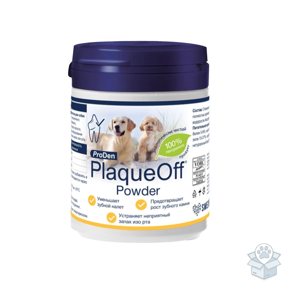 ProDen: PlaqueOff средство для зубов, для собак и кошек, 40 г