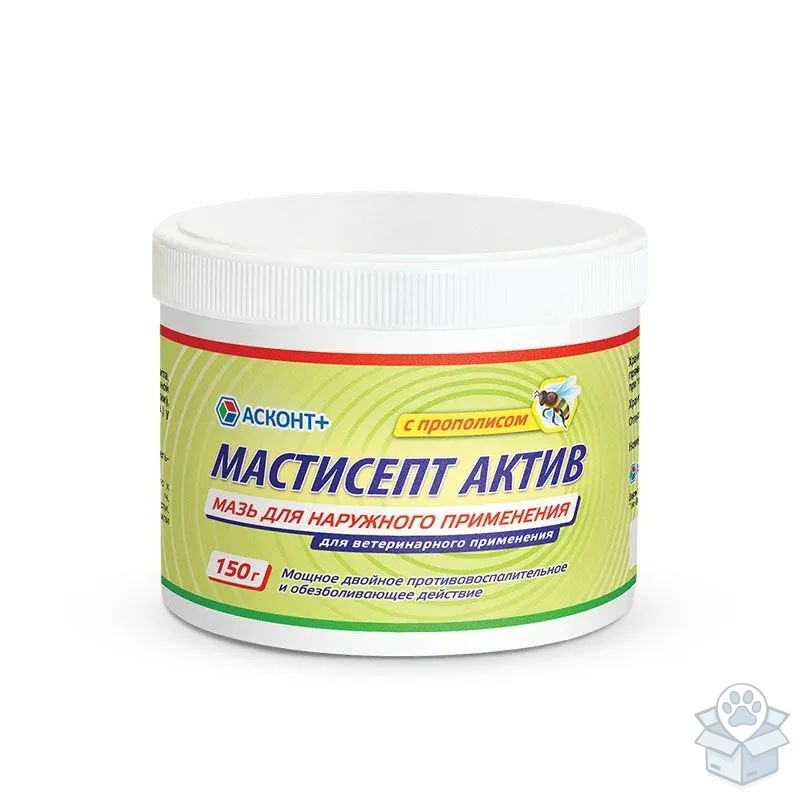 Асконт+: Мастисепт актив, с прополисом, мазь для наружного применения, 150 гр