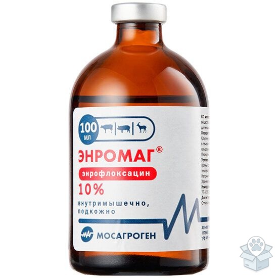 Мосагроген: Энромаг 10 %, раствор для инъекций, 100 мл