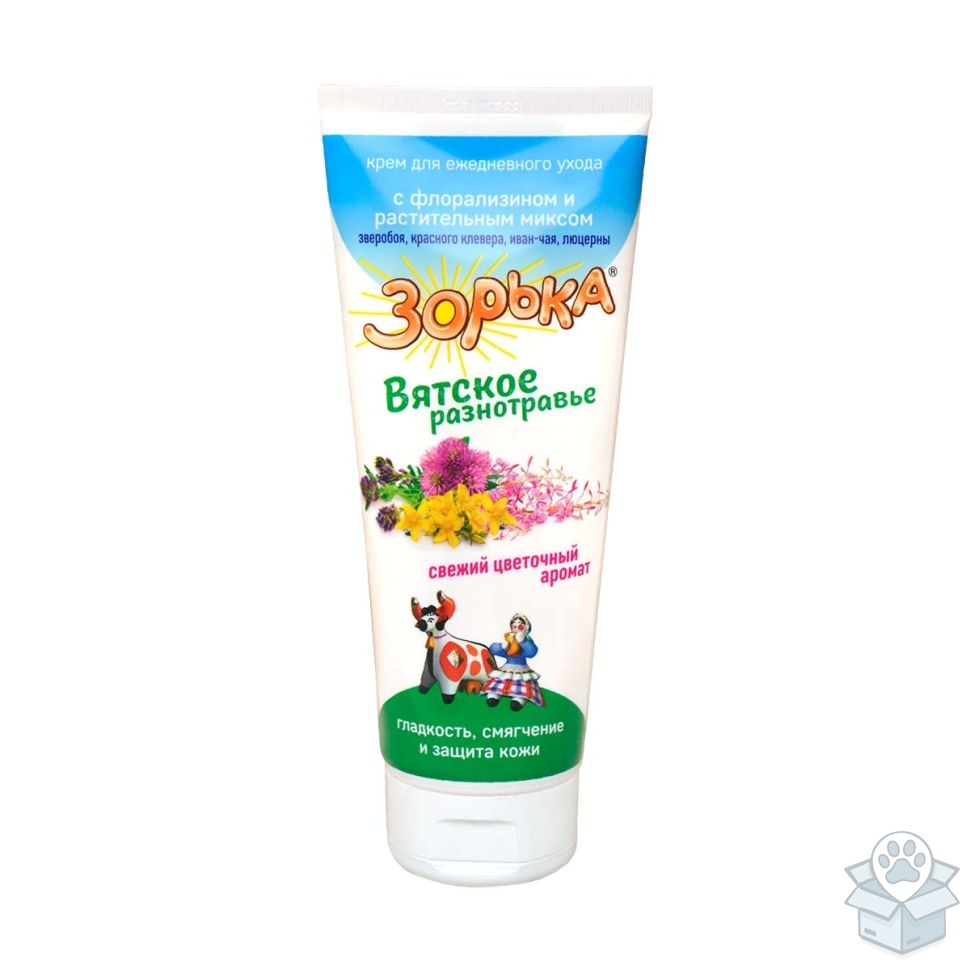 Фармакс: Зорька, Вятское разнотравье, крем для доения, с красным клевером, иван-чаем, люцерной, туба, 200 г