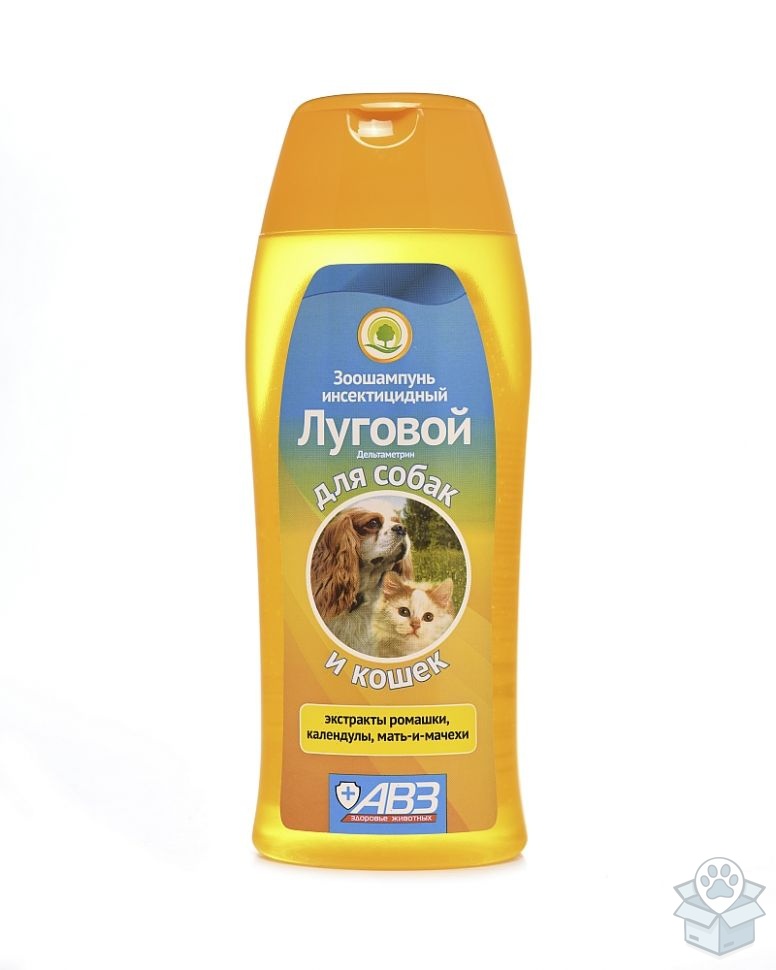 АВЗ: "Луговой" шампунь от блох и клещей для кошек и собак, 270 мл
