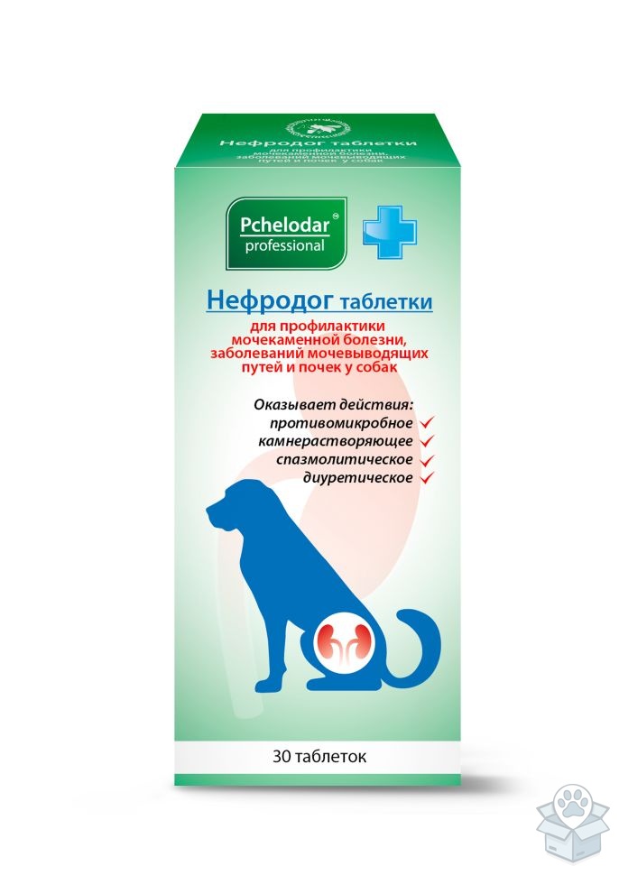 АГРОБИОПРОМ: Пчелодар: Нефродог, для собак, 30 табл./уп