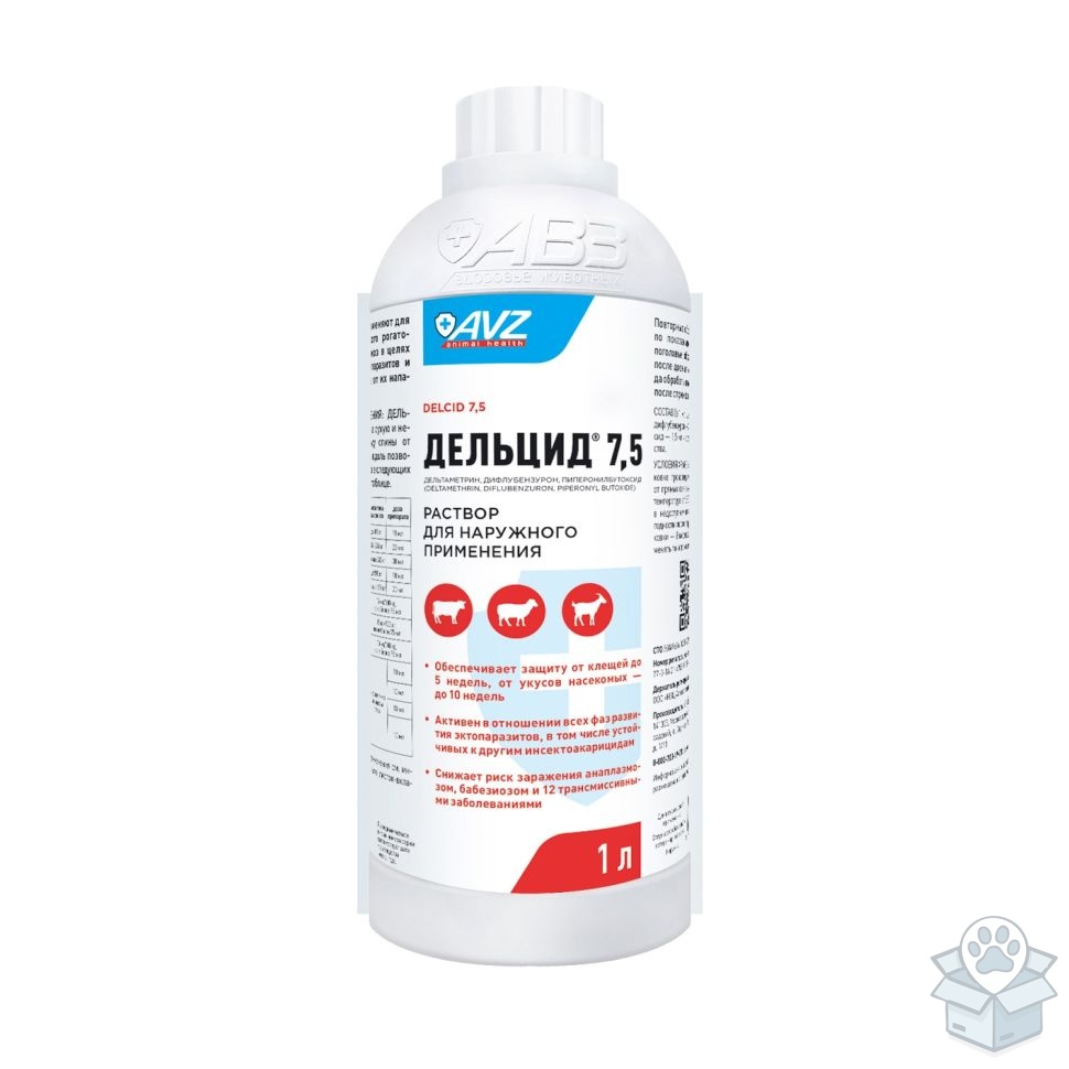 АВЗ: Дельцид 7,5, раствор для наружного применения,  1 л