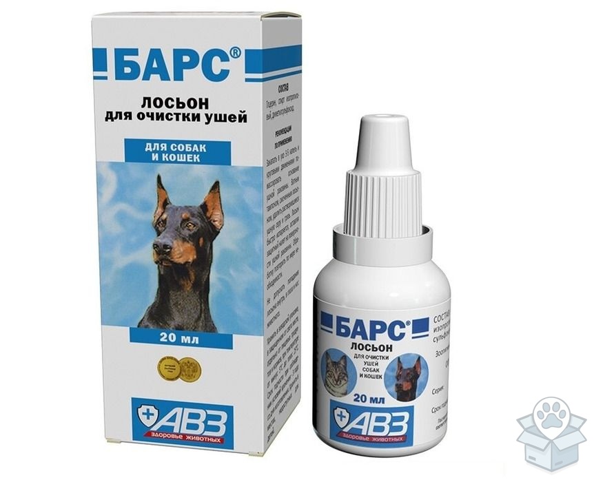 АВЗ: Барс, лосьон для очистки ушей, для собак и кошек, 20 мл