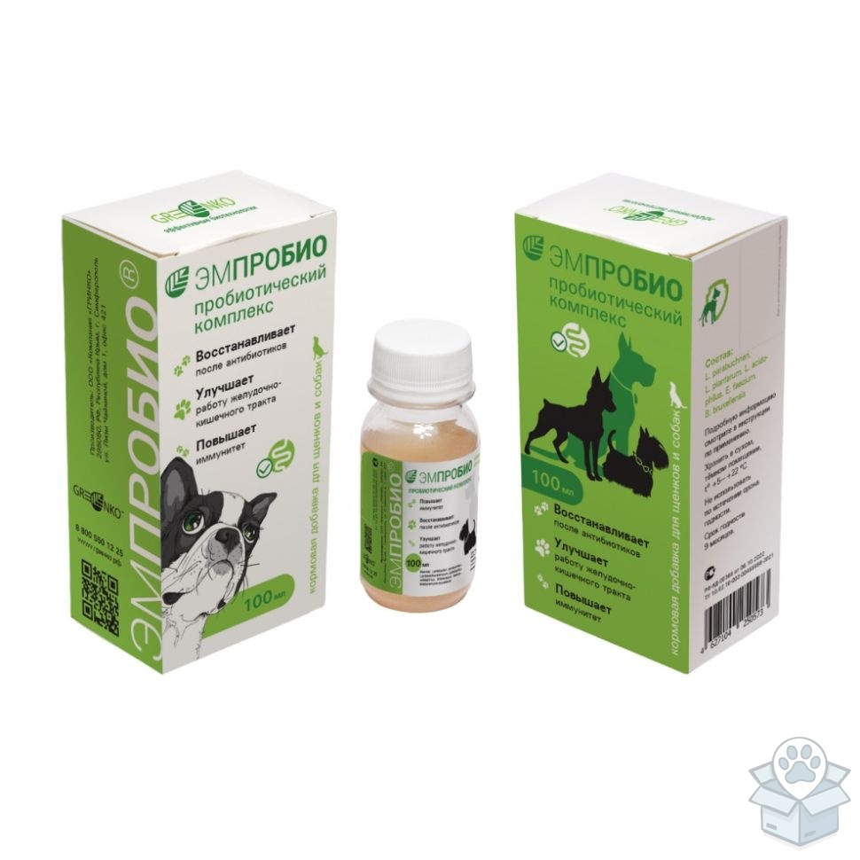 Гринко: Эмпробио, для собак, 100 мл