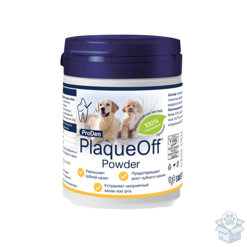 ProDen: PlaqueOff средство для профилактики зубного камня, для собак и кошек, 180 гр