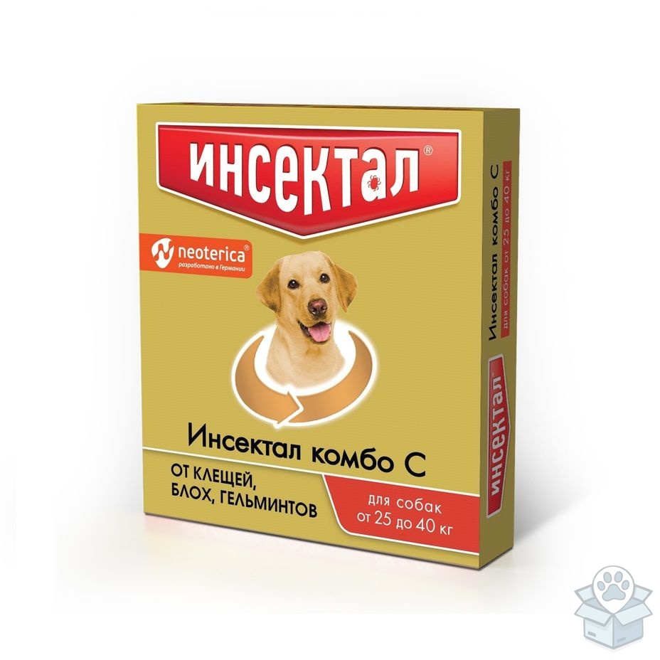 Экопром: Инсектал Комбо, капли для собак 25-40 кг