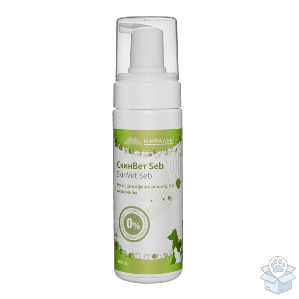 Миралек: Мусс СкинВет Seb со скваленом и фитосфингозином, 160 мл