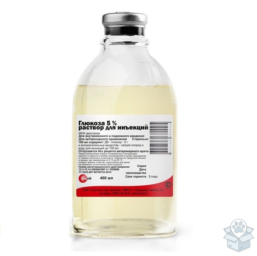 Bionit: Глюкоза 5%, 400 мл