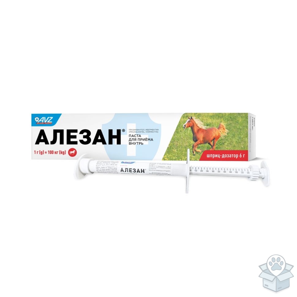 АВЗ: Алезан, паста для лошадей, шприц-дозатор 6 гр