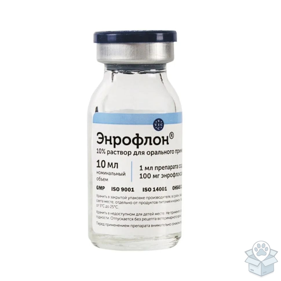 ВИК: Энрофлон, оральный раствор, 10 %, 10 мл