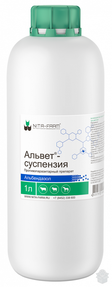 Nita farm: Альвет 10 %, суспензия, 1 л.