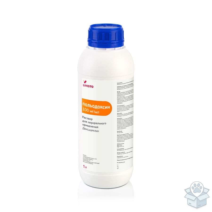 Invesa: Польодоксин, для свиней и птиц, 1 л
