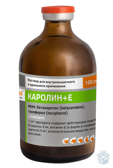 Белкаролин: Каролин + Е, раствор для инъекций, 100 мл