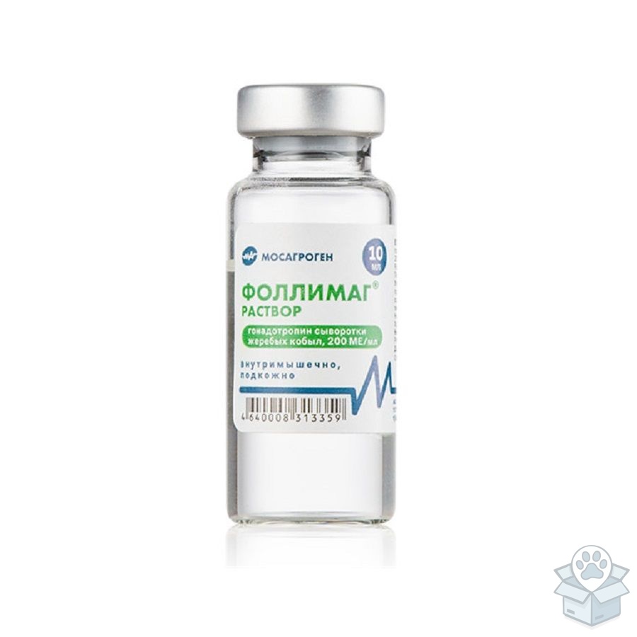 МосАгроГен: Фоллимаг 2000 МЕ, лиофилизат для приготовления раствора для инъекций, 10 мл