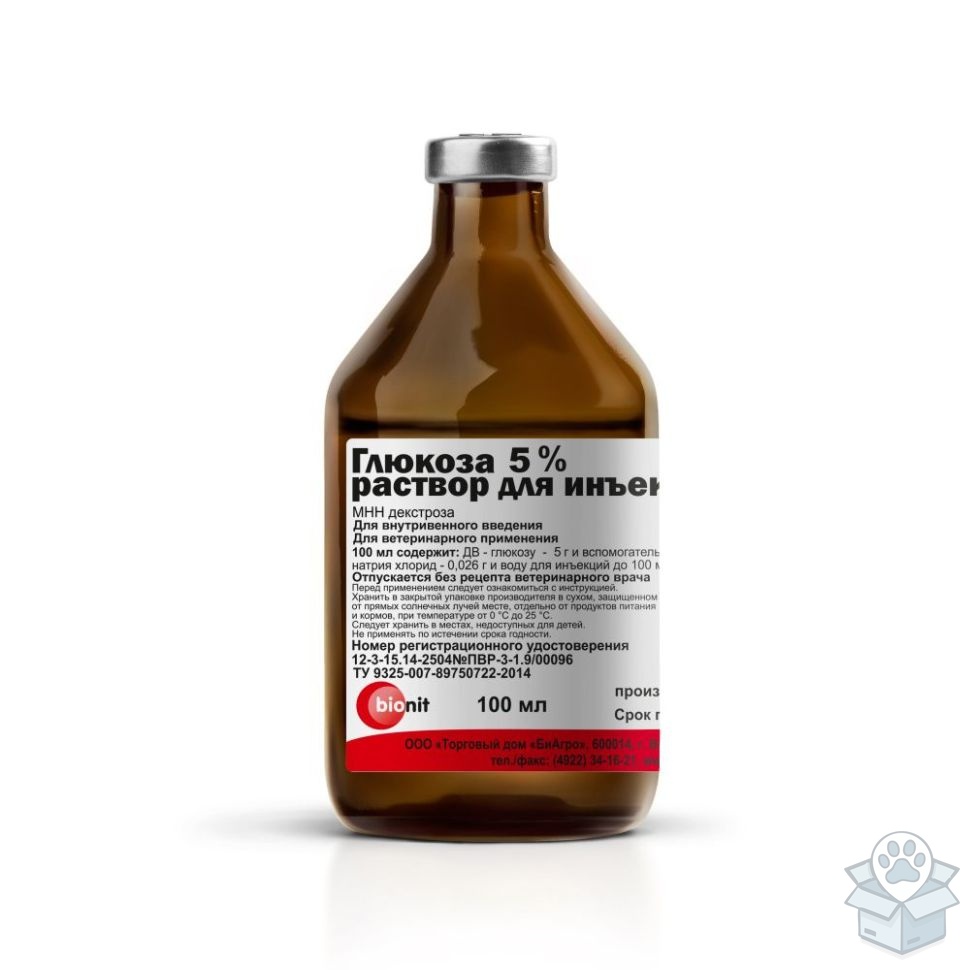 Bionit: Глюкоза 5%, 100 мл