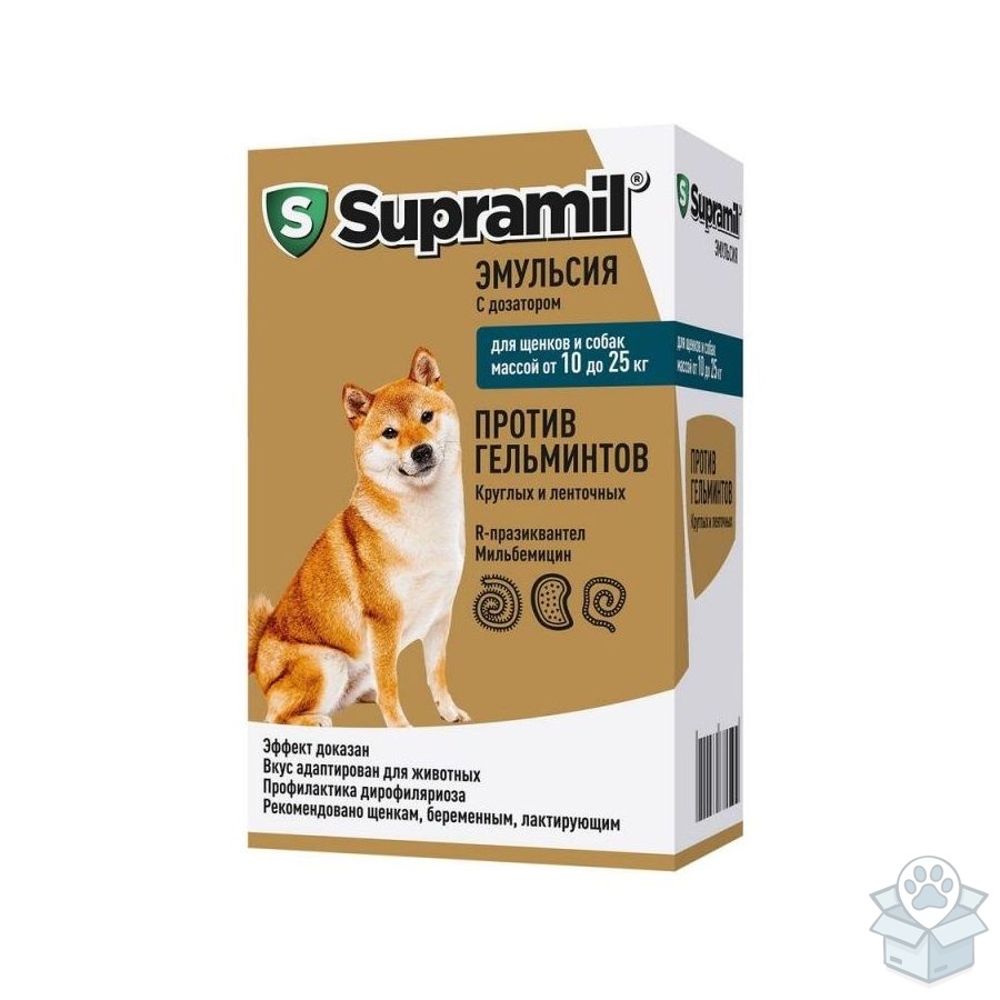 БиоФерон: Супрамил, эмульсия с дозатором, для собак 10-25 кг, 5 мл