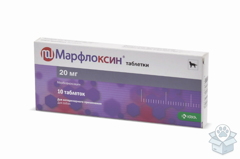 KRKA: Марфлоксин 20 мг, 10 табл./уп