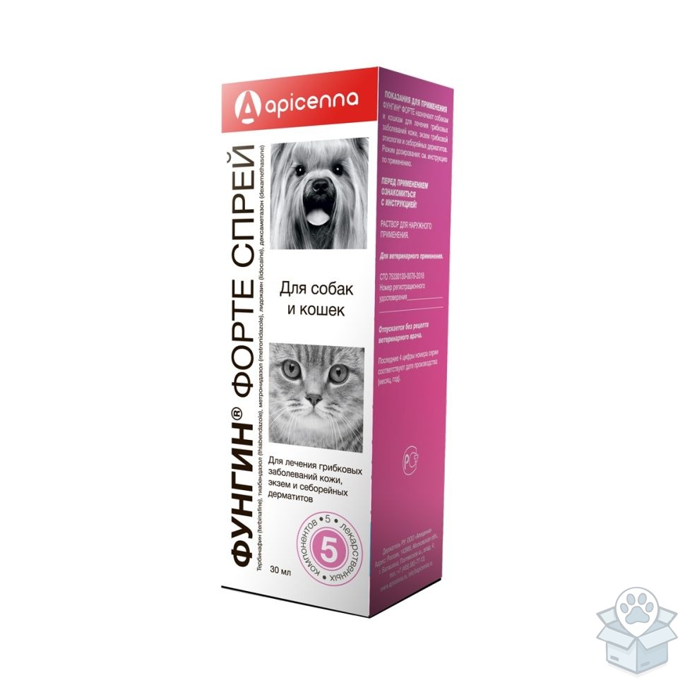 Apicenna: Фунгин форте, спрей для наружного применения, 30 мл