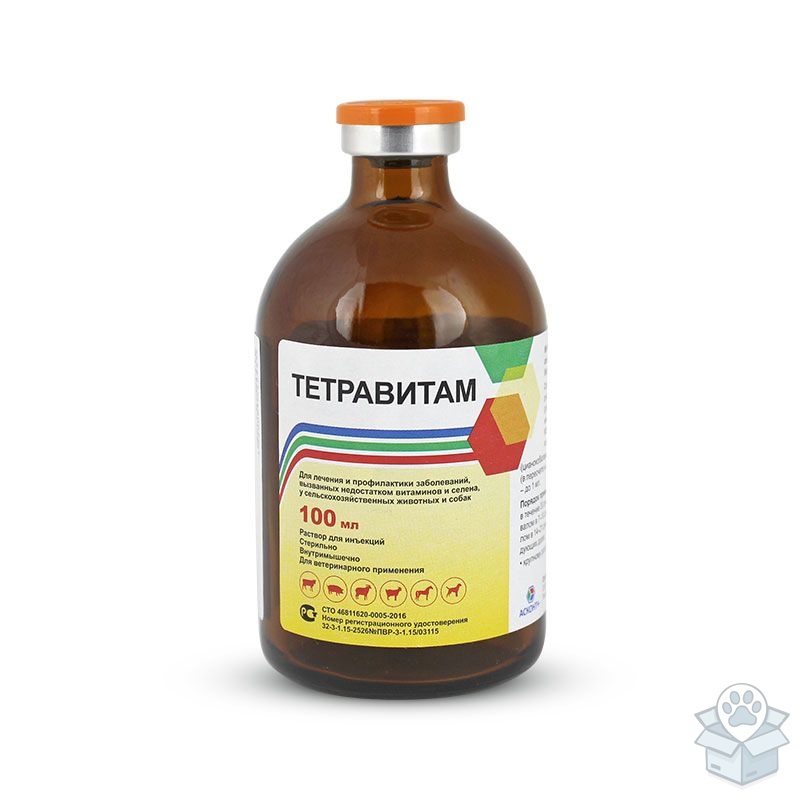 Асконт+: Тетравитам, раствор для инъекций, 100 мл
