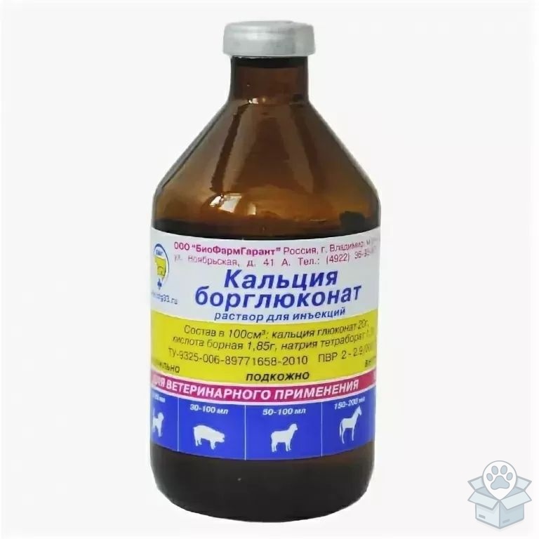 БиоФармГарант: Кальция борглюконат 20%, 100 мл