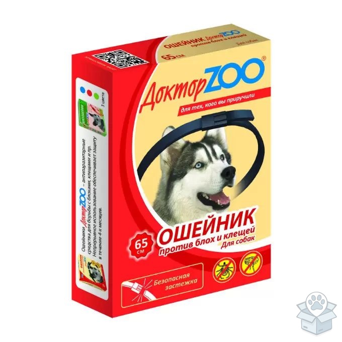 ДокторZoo: ошейник от блох и клещей, для собак, 65 см