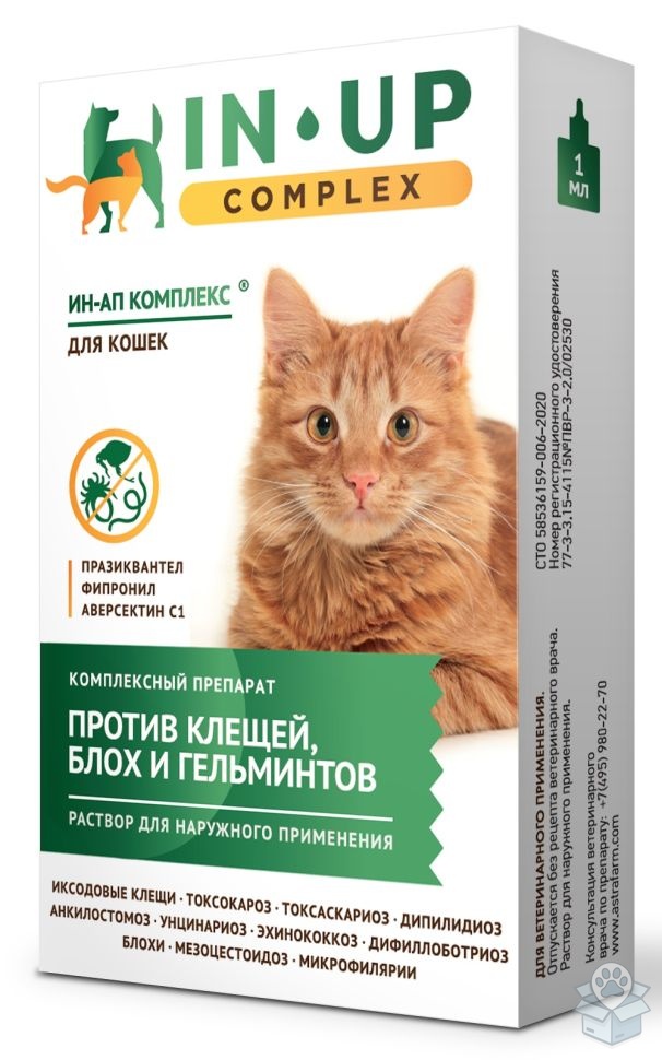ИН-АП комплекс, капли для кошек и котят, 1 мл