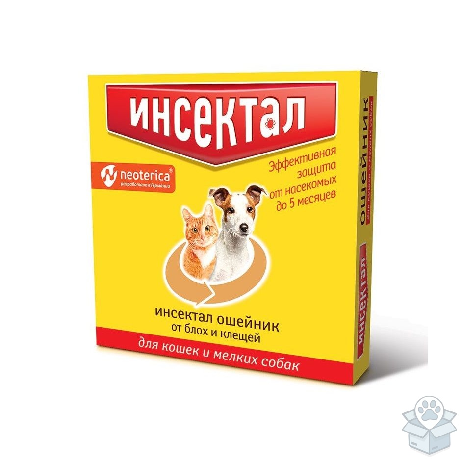 Экопром: Инсектал Плюс, ошейник от блох и клещей, для кошек и мелких собак