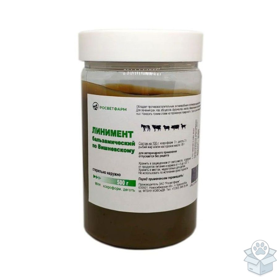 Росветфарм: Линимент бальзамический Вишневского, 500 гр