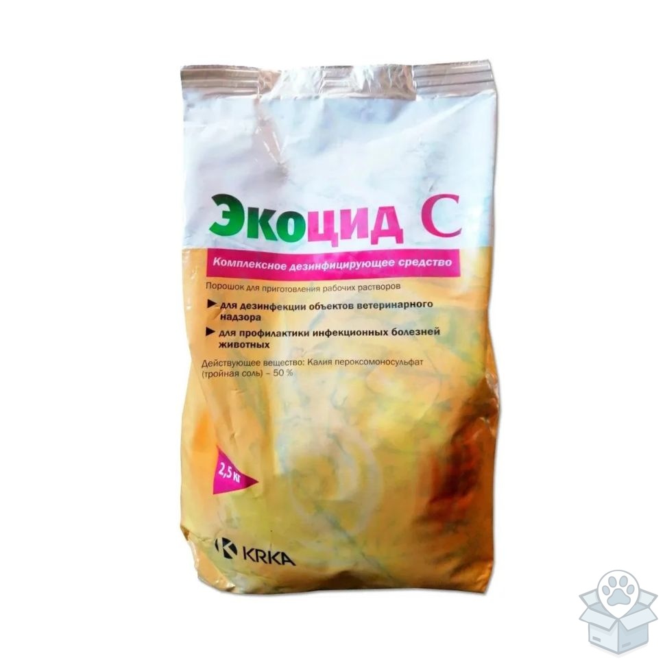 КРКА: Экоцид С, дезинфицирующее средство, 2,5 кг