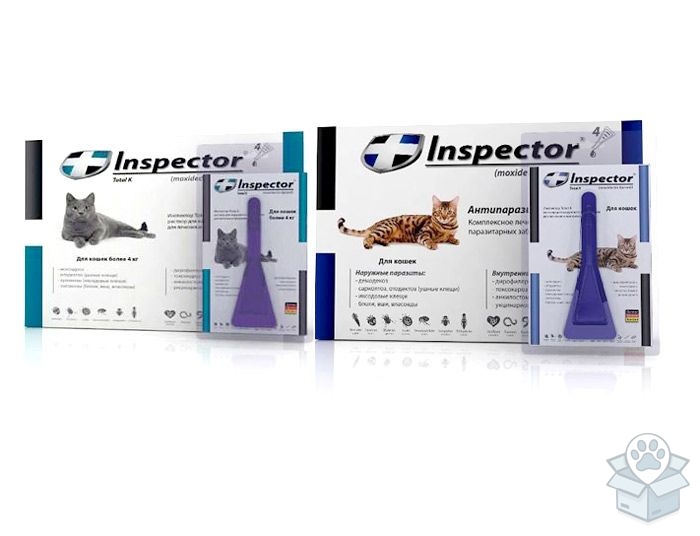 Инспектор Total K капли для кошек более 4 кг, 1 пип./уп