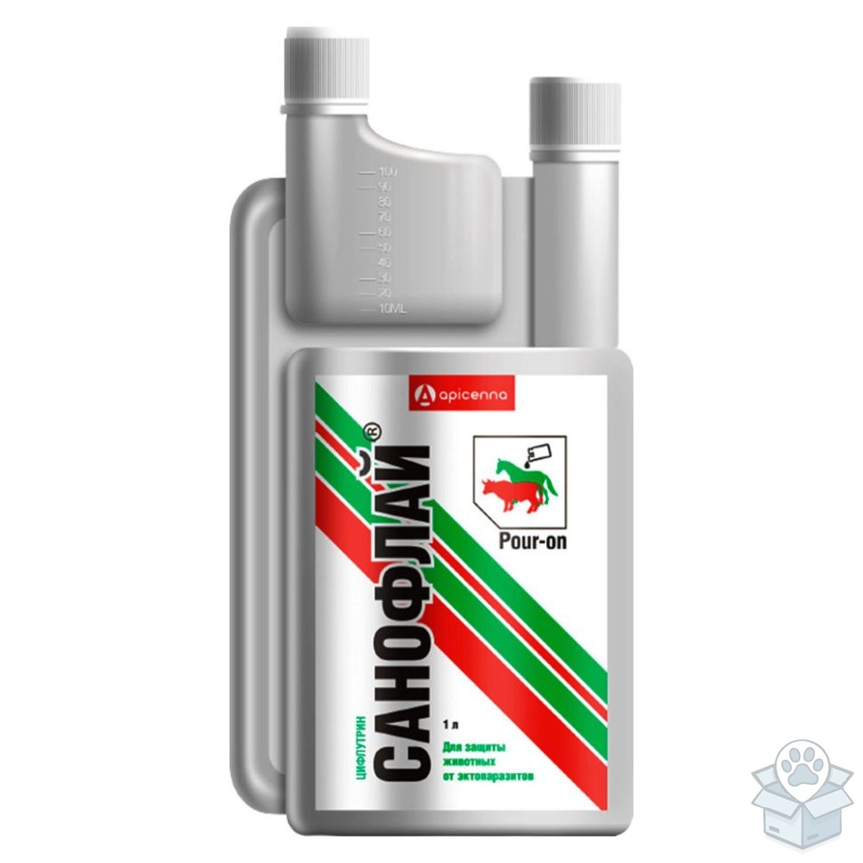 Апи-сан: Санофлай, для КРС и лошадей, 1 л