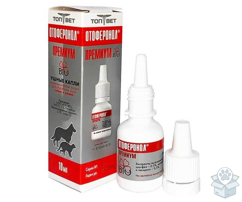 Топ-Вет: Отоферонол премиум: капли ушные, 10 мл
