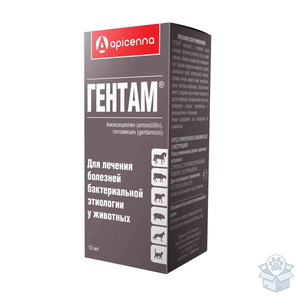 Apicenna: Гентам, суспензия для инъекций, 10 мл