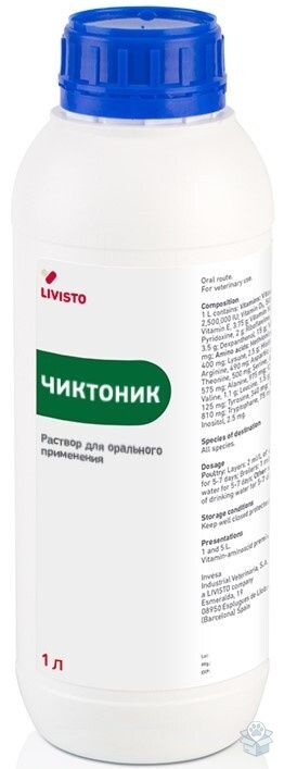 Invesa: Чиктоник, оральный витаминный раствор, 1 л