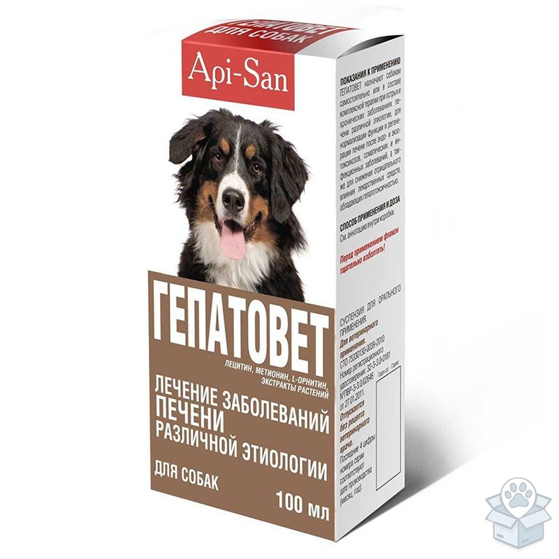 Apicenna: Гепатовет, для собак, 100 мл