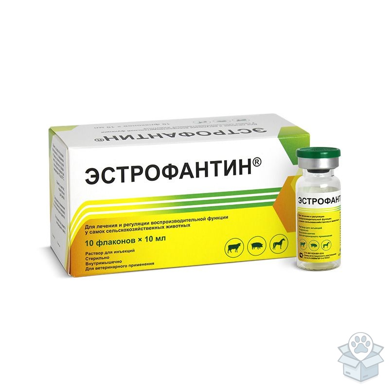 Асконт + : Эстрофантин, для с/х животных, 10 фл./уп