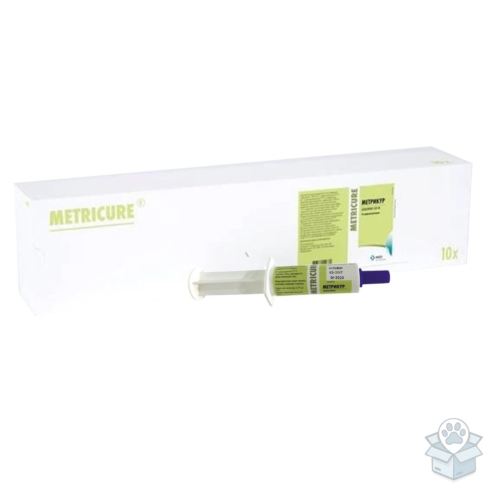 MSD: Метрикур, шприц-тюбик, для коров, 19 гр