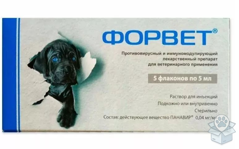 Форвет, раствор для инъекций, 5 фл./уп