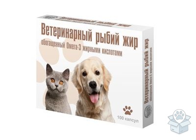 Вака: Рыбий жир с омега-3, в капсулах, 100шт