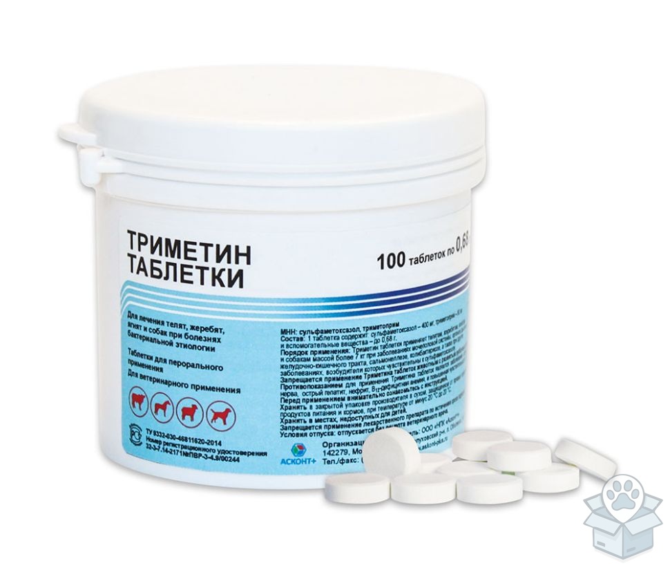 Асконт+: Триметин, 100 таблеток