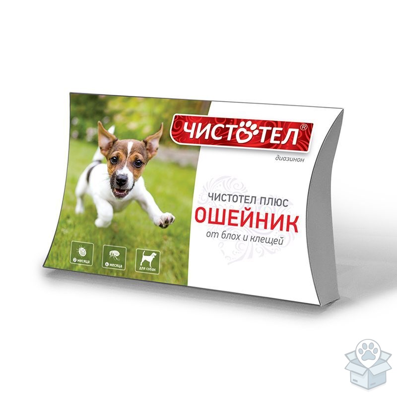Чистотел плюс Ошейник от блох и клещей для собак, 65 см