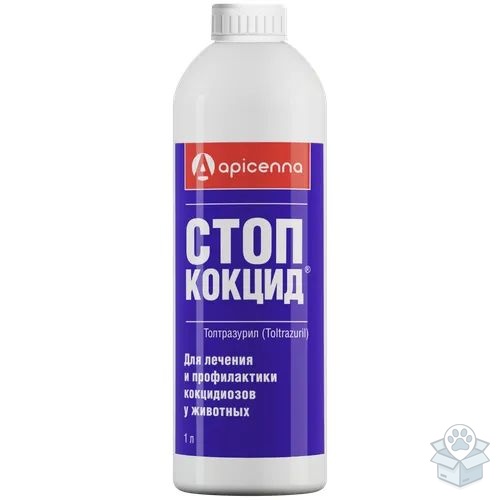 Apicenna: Стоп-кокцид 5%, для КРС, МРС, свиней и собак, орально, 1 л