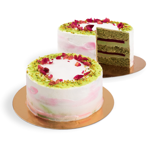 Торт «Фисташково – малиновый»