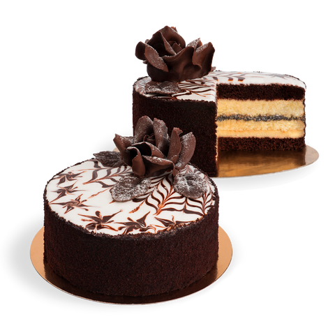 Торт «Чёрная роза»