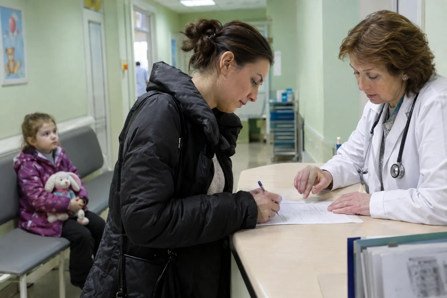 Согласие на госпитализацию несовершеннолетнего по медицинским показаниям в медицинскую организацию: образец 2026