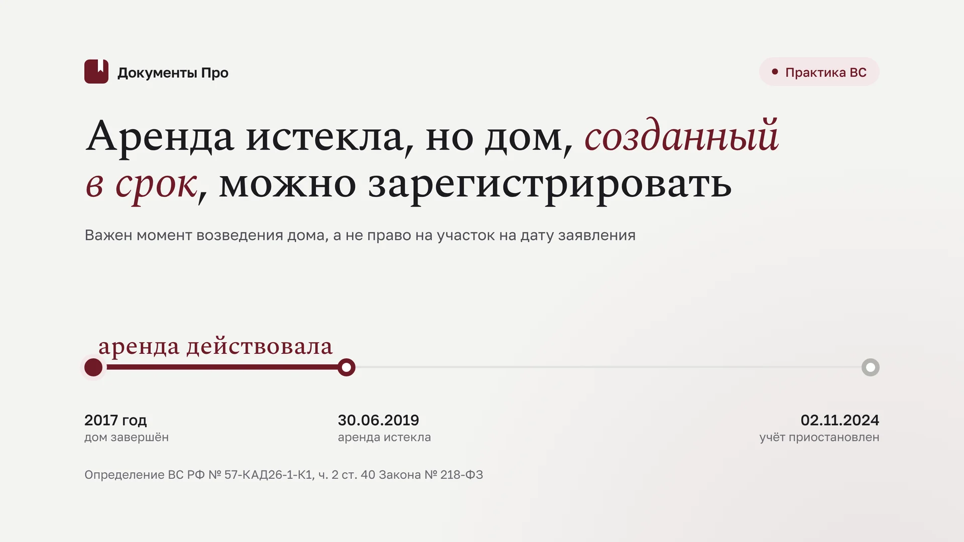 Регистрация дома после истечения аренды: оспаривание приостановки