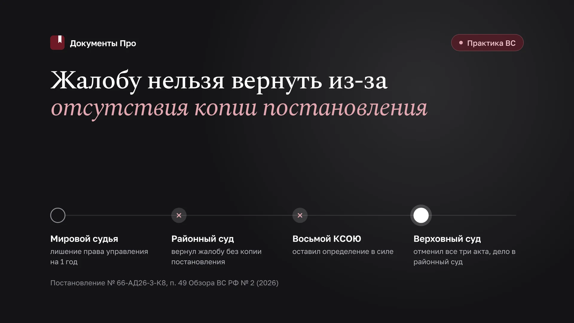 Возврат жалобы по КоАП без копии постановления: как обжаловать