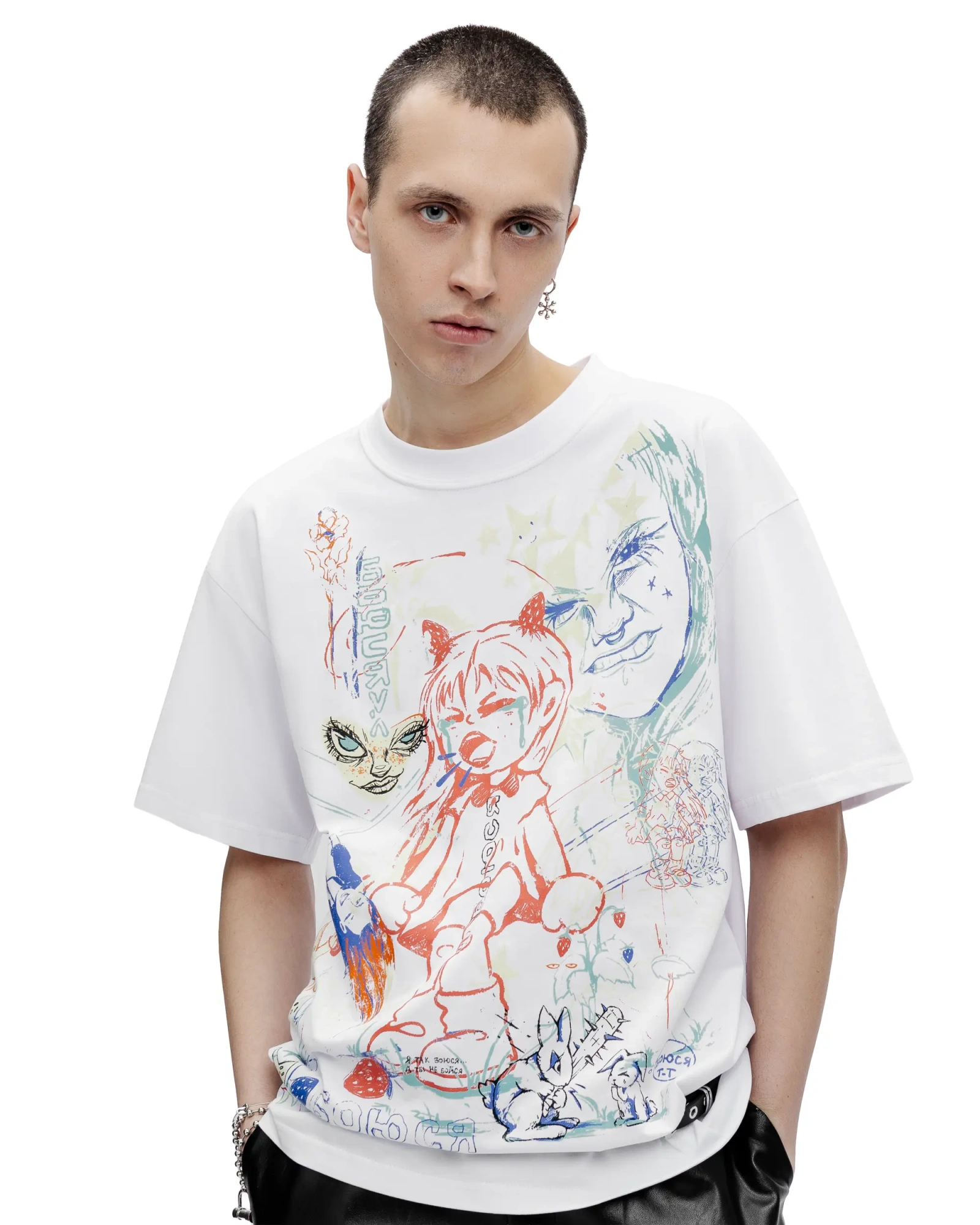 Футболка Боюся white